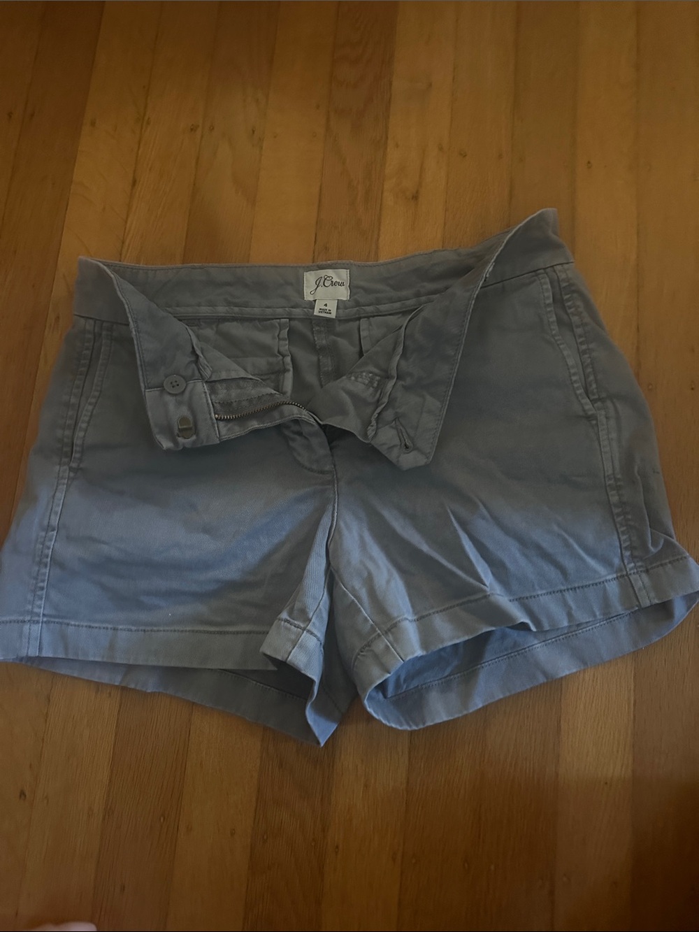 J. Crew Women's Light Blue Cotton Chino Shorts